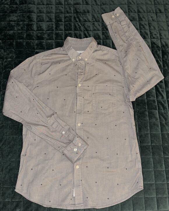 Goodfellow & Co Other - Goodfellow‎ Mens Long Sleeve Collared Shirt Medium (M) Gray Office